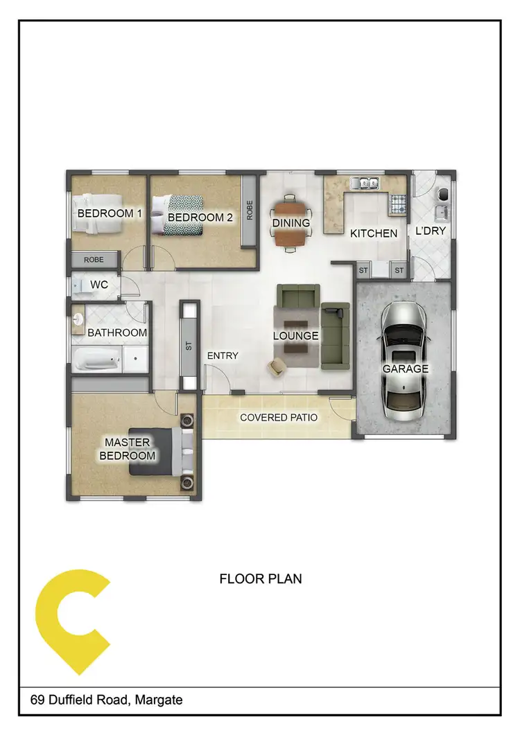 Floorplan of Homely house listing, 69 Duffield Road, Margate QLD 4019