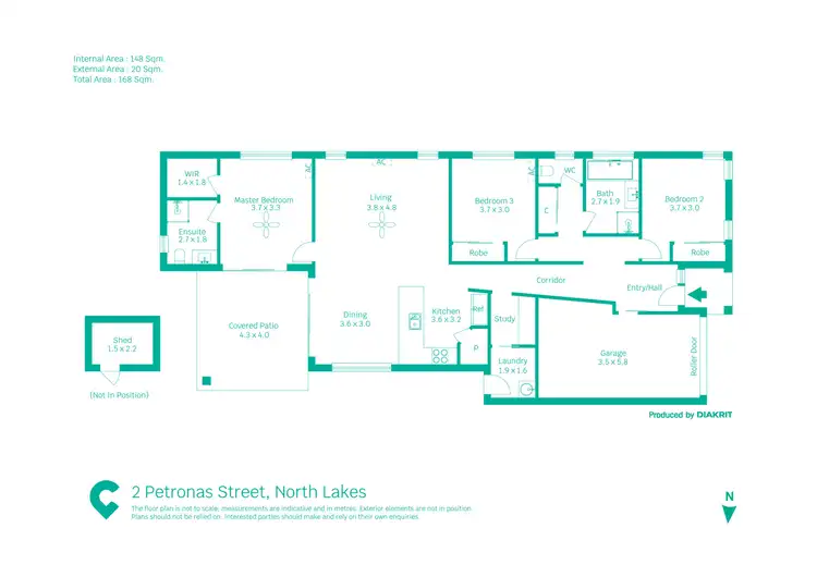 Floorplan of Homely house listing, 2 Petronas Street, North Lakes QLD 4509