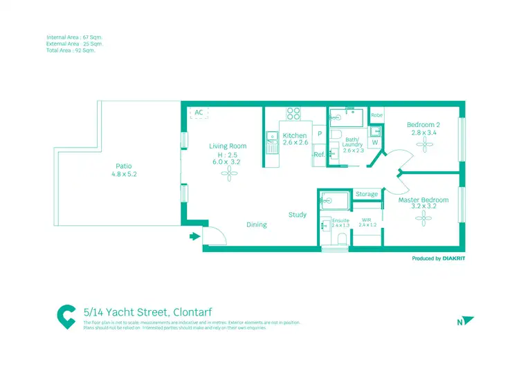 Floorplan of Homely apartment listing, 5/14 Yacht Street, Clontarf QLD 4019