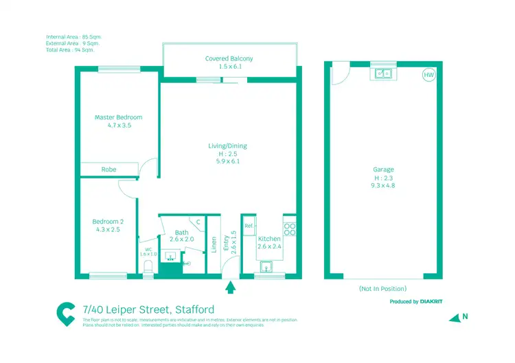 Floorplan of Homely unit listing, 7/40 Leiper St, Stafford QLD 4053