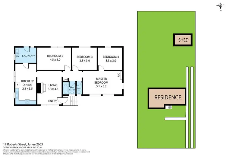Floorplan of Homely house listing, 17 Robert Street, Junee NSW 2663