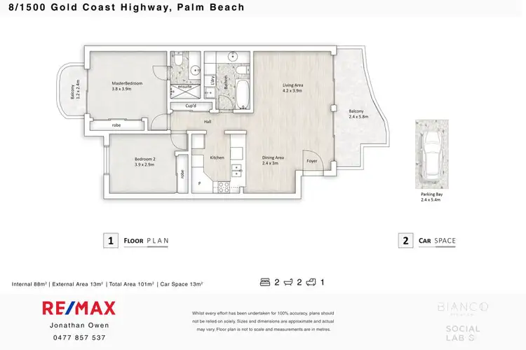 Floorplan of Homely unit listing, 8/1500 Gold Coast Highway, Palm Beach QLD 4221