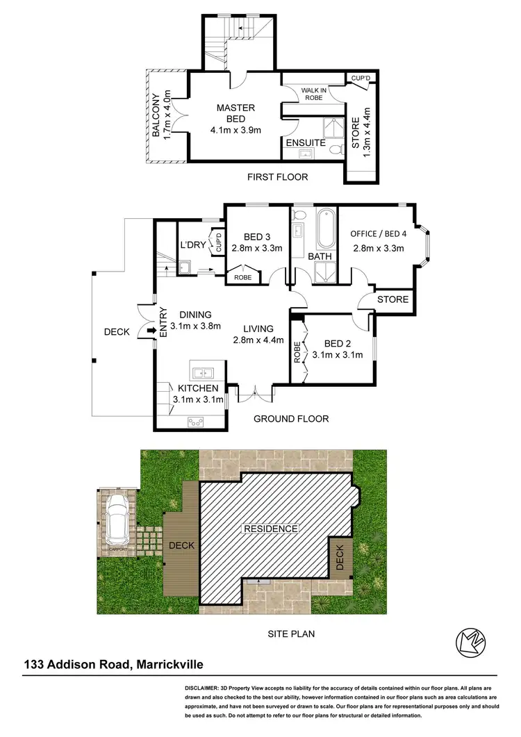 Floorplan of Homely house listing, 133 Addison Road, Marrickville NSW 2204