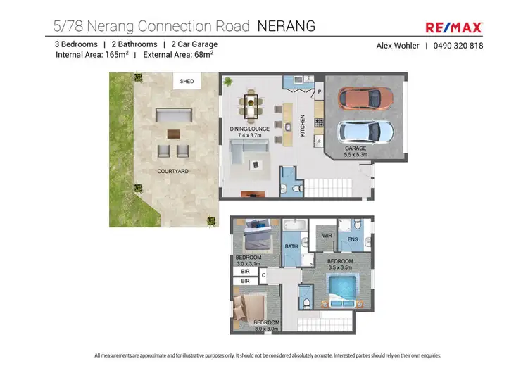Floorplan of Homely townhouse listing, 5/78 Nerang Connection Road, Nerang QLD 4211