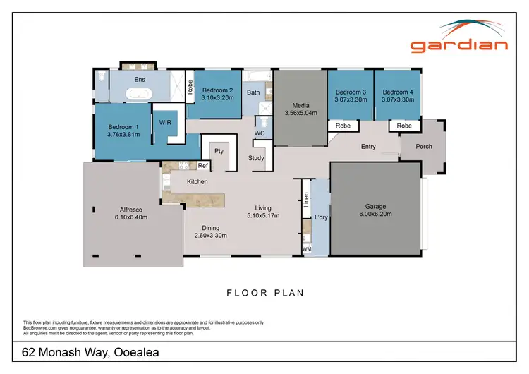 Floorplan of Homely house listing, 62 Monash Way, Ooralea QLD 4740