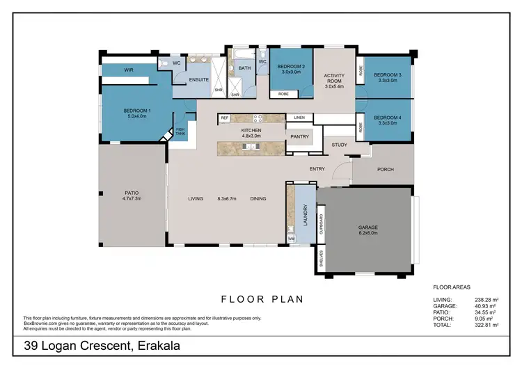 Floorplan of Homely house listing, 39 Logan Crescent, Erakala QLD 4740