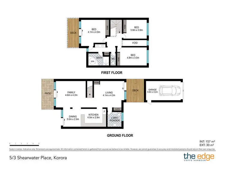 Floorplan of Homely townhouse listing, 5/3 Shearwater Place, Korora NSW 2450