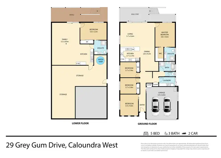 Floorplan of Homely house listing, 29 Grey Gum Drive, Caloundra West QLD 4551