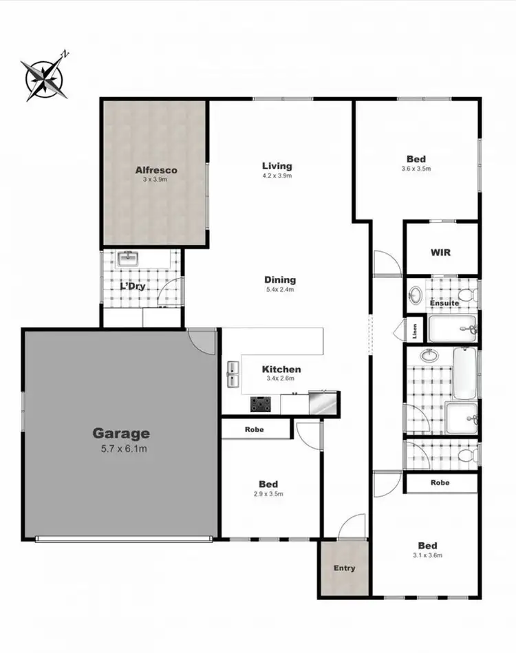 Floorplan of Homely house listing, 55 Sanctuary Drive, Cranley QLD 4350