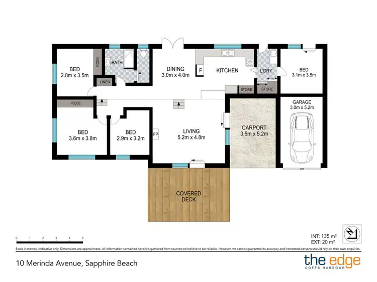 Floorplan of Homely house listing, 10 Merinda Avenue, Sapphire Beach NSW 2450