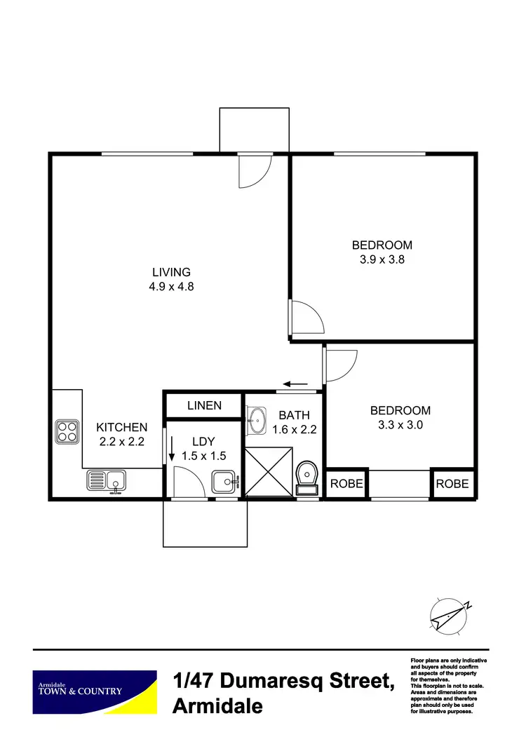 Floorplan of Homely house listing, 1/47 Dumaresq Street, Armidale NSW 2350