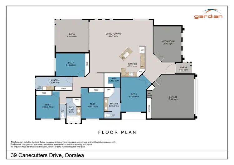 Floorplan of Homely house listing, 39 Canecutters Drive, Ooralea QLD 4740