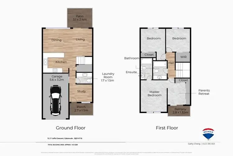 Floorplan of Homely townhouse listing, 12/1 Jaffa Crescent, Calamvale QLD 4116