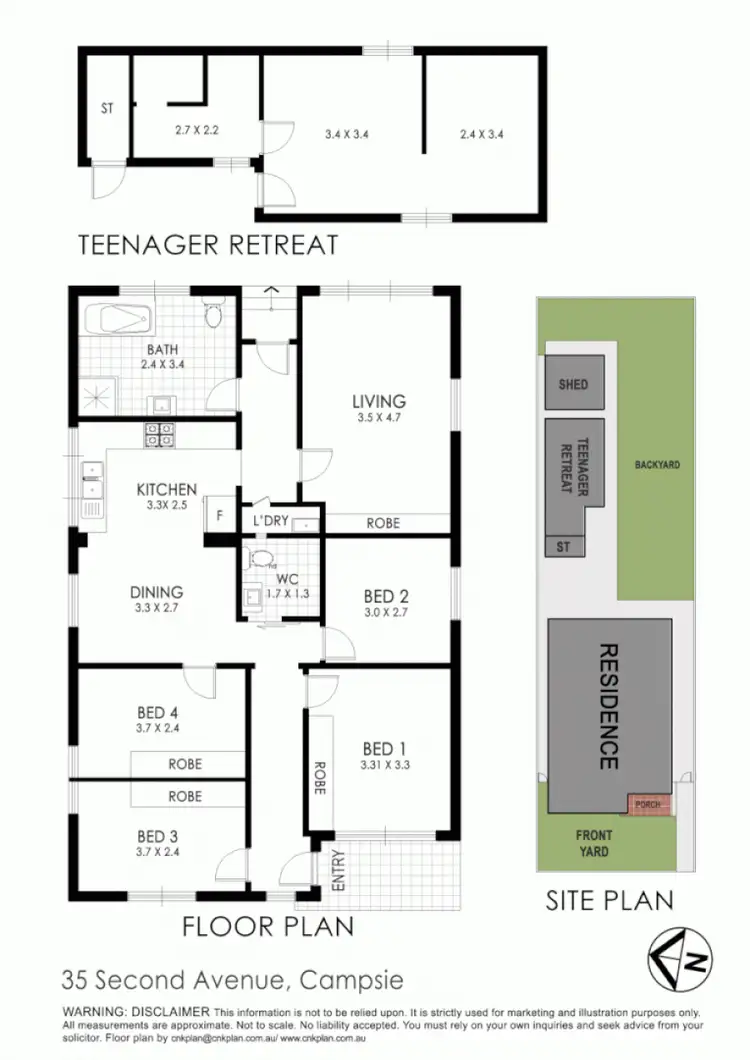 Floorplan of Homely house listing, 35 Second Ave, Campsie NSW 2194