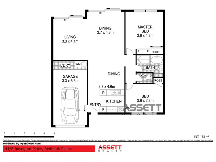 Floorplan of Homely unit listing, 41/8 Rosegum Place, Redbank Plains QLD 4301