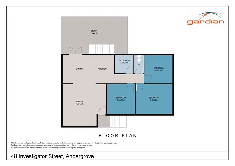 Floorplan of Homely house listing, 48 Investigator Street, Andergrove QLD 4740