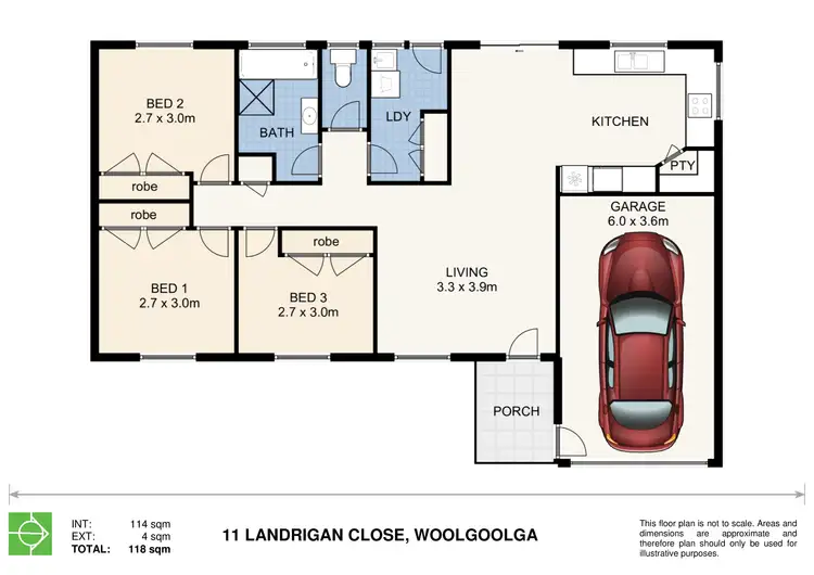 Floorplan of Homely house listing, 11 Landrigan Close, Woolgoolga NSW 2456