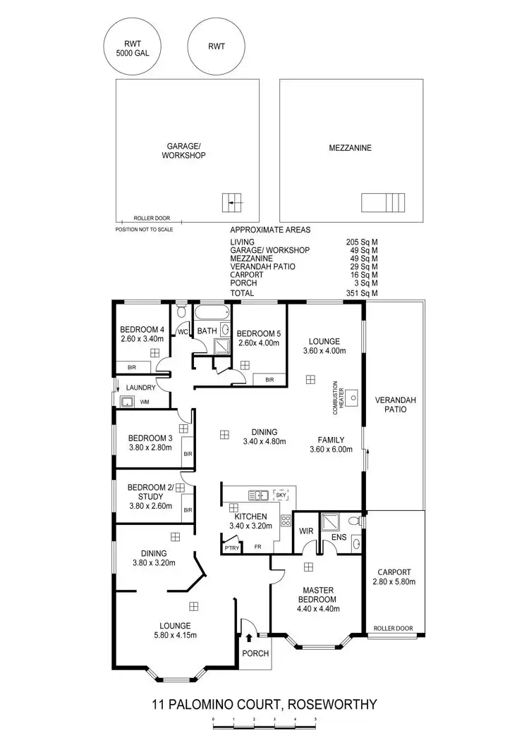 Floorplan of Homely house listing, 11 Palomino Court, Roseworthy SA 5371