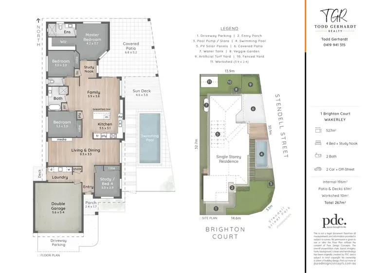 Floorplan of Homely house listing, 1 Brighton Court, Wakerley QLD 4154