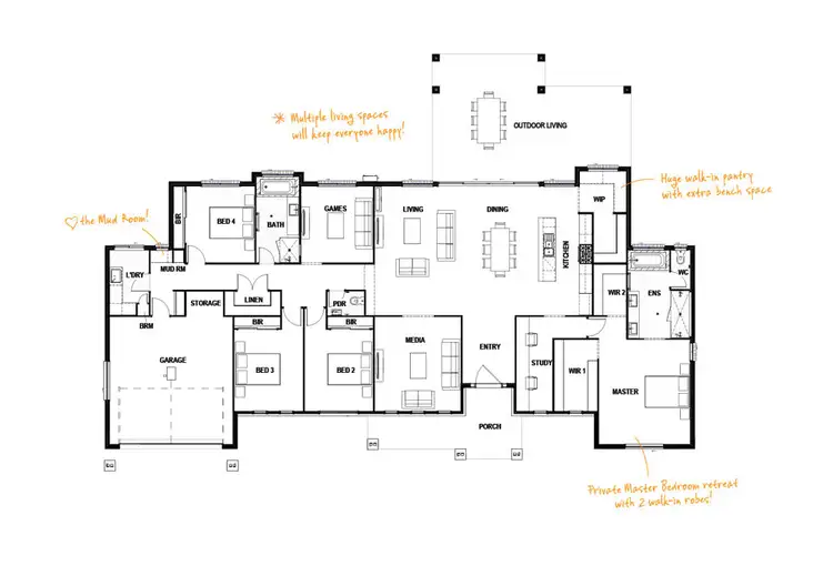 Floorplan of Homely rural property listing, 4 Mahogany Drive, Plainland QLD 4341