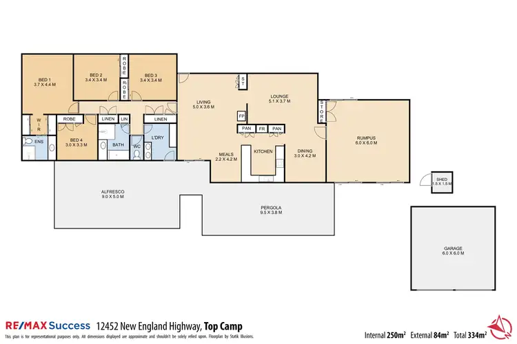 Floorplan of Homely house listing, 12452 New England Highway, Top Camp QLD 4350