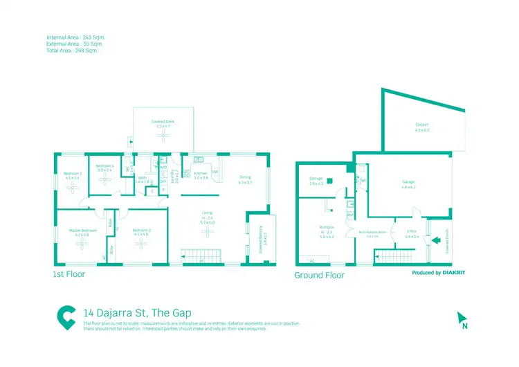 Floorplan of Homely house listing, 14 Dajarra Street, The Gap QLD 4061