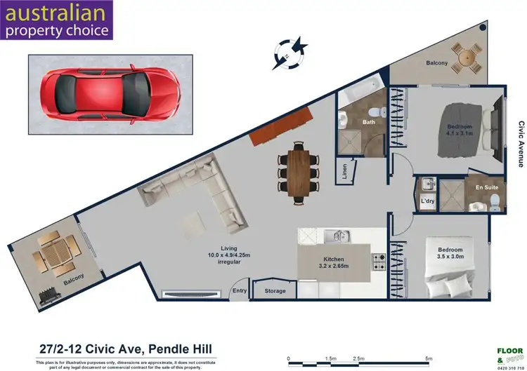 Floorplan of Homely apartment listing, 27/2-12 Civic Ave, Pendle Hill NSW 2145