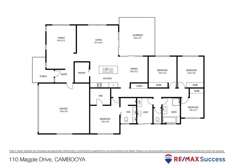 Floorplan of Homely house listing, 110 Magpie Drive, Cambooya QLD 4358