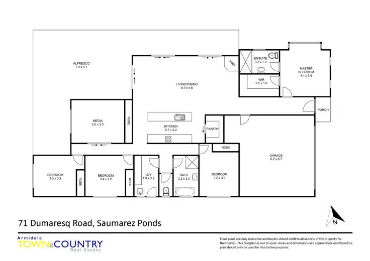 Floorplan of Homely rural property listing, 71 Dumaresq Road, Armidale NSW 2350