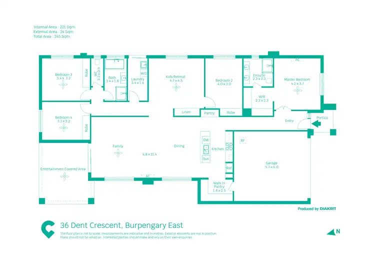 Floorplan of Homely house listing, 36 Dent Crescent, Burpengary East QLD 4505