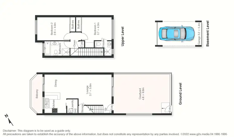Floorplan of Homely townhouse listing, 43/102-104 Crimea Road, Marsfield NSW 2122