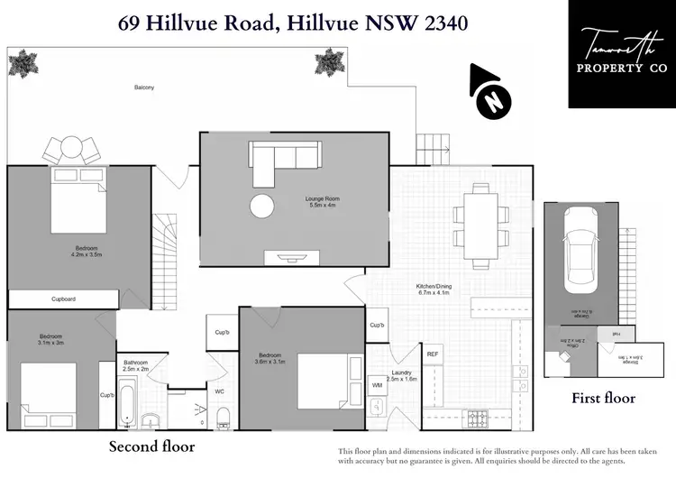Floorplan of Homely house listing, 69 Hillvue Road, Tamworth NSW 2340
