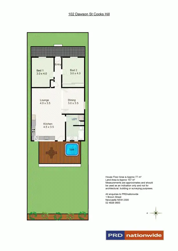 Floorplan of Homely house listing, 102 Dawson Street, Cooks Hill NSW 2300