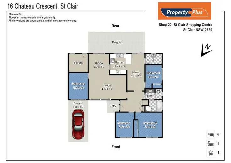 Floorplan of Homely house listing, 16 Chateau Crescent, St Clair NSW 2759