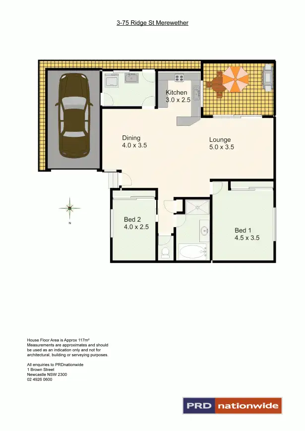 Floorplan of Homely house listing, 3/75 Ridge Street, Merewether NSW 2291