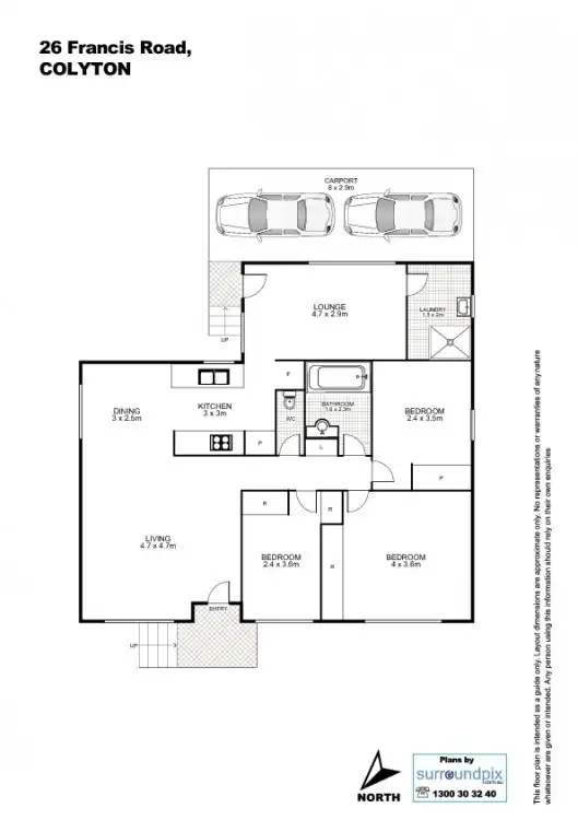 Floorplan of Homely house listing, 26 Francis Road, Colyton NSW 2760