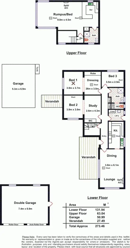 Floorplan of Homely house listing, 7 Karyn Avenue, Campbelltown SA 5074