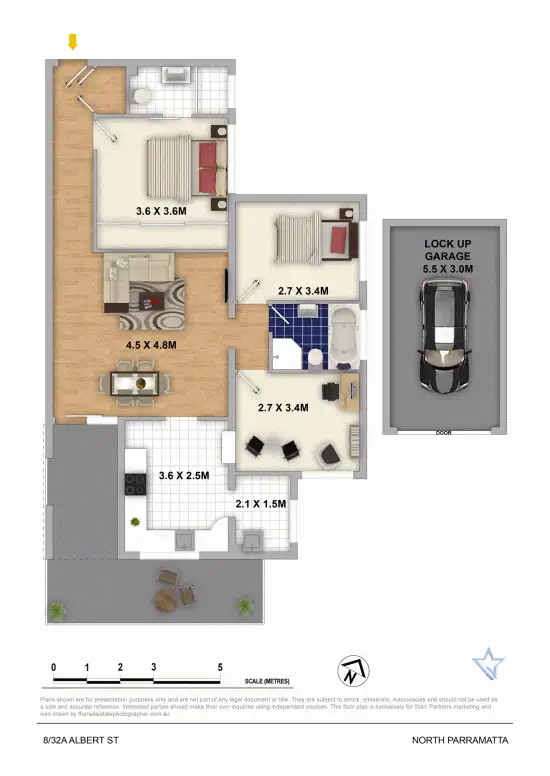 Floorplan of Homely unit listing, 8/32a Albert Street, North Parramatta NSW 2151