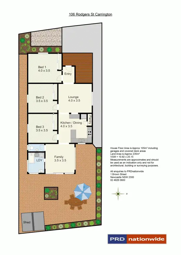 Floorplan of Homely house listing, 106 Rodgers Street, Carrington NSW 2294