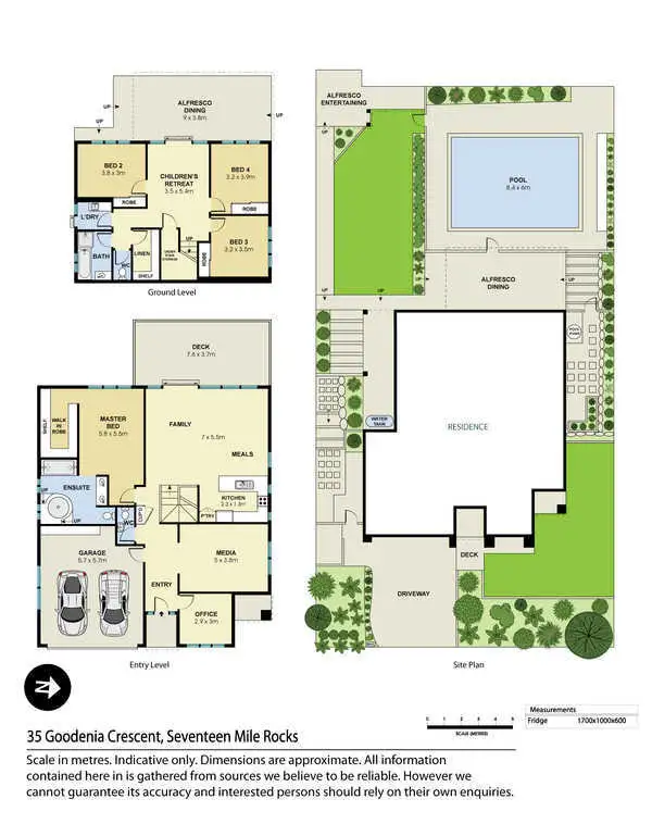 Floorplan of Homely house listing, 35 Goodenia Crescent, Seventeen Mile Rocks QLD 4073