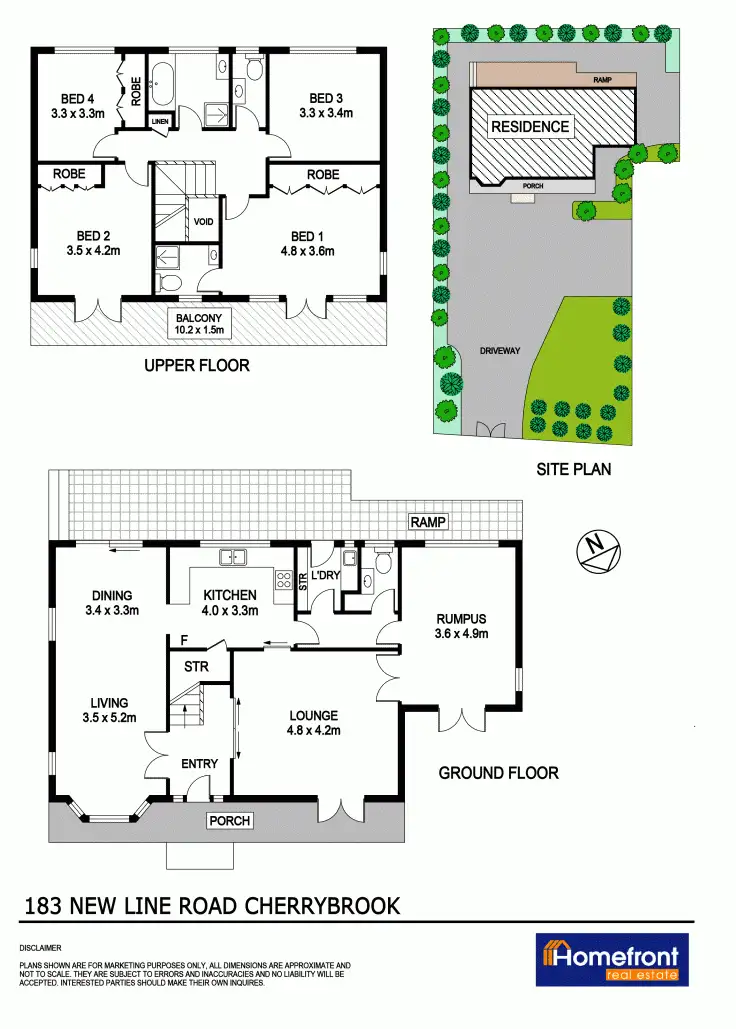 Floorplan of Homely house listing, 183 New Line Road, Cherrybrook NSW 2126