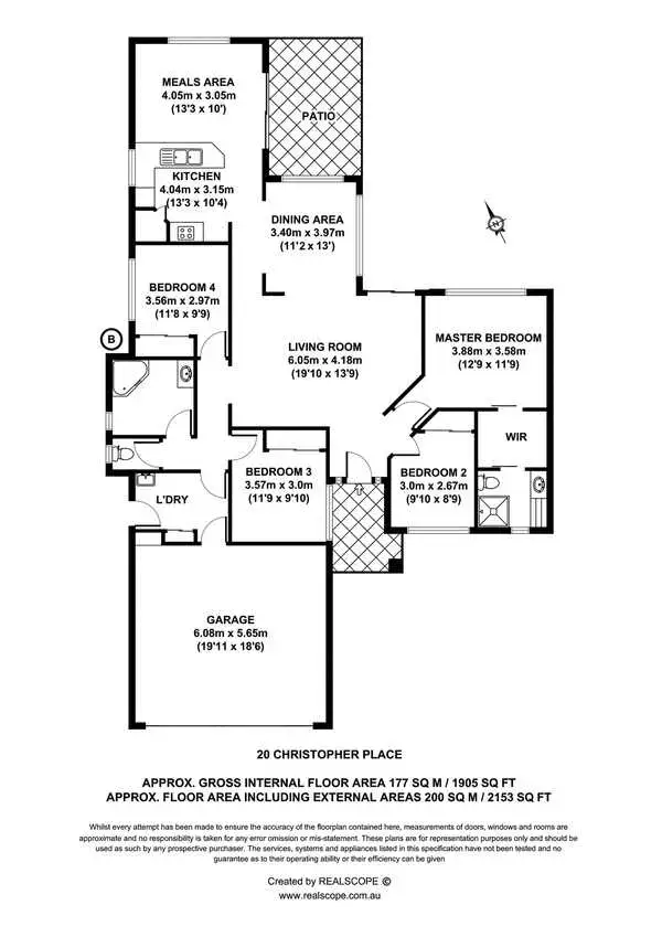 Floorplan of Homely house listing, 20 Christopher Place, Sinnamon Park QLD 4073
