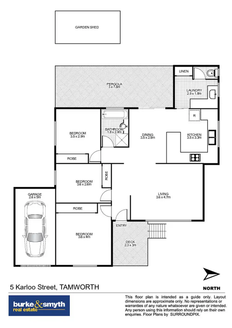 Floorplan of Homely house listing, 5 Karloo Street, Tamworth NSW 2340
