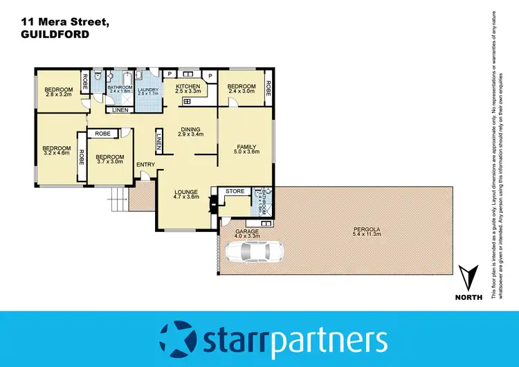 Floorplan of Homely house listing, 11 Mera Street, Guildford NSW 2161
