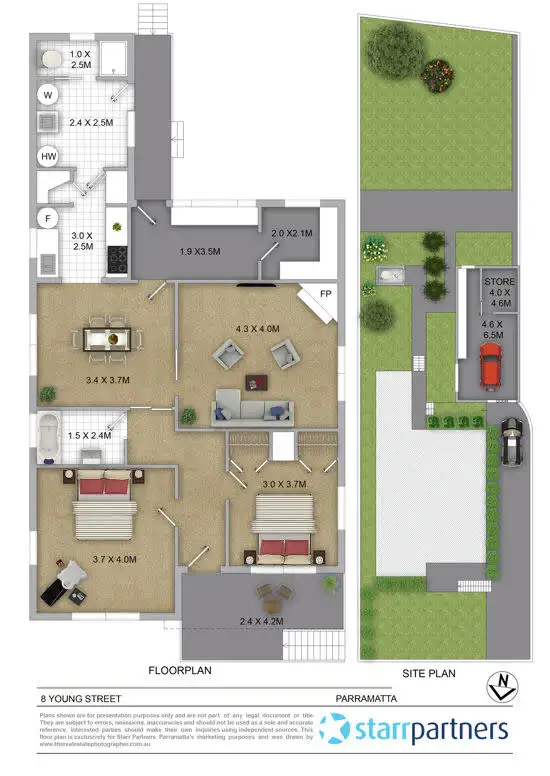 Floorplan of Homely house listing, 8 Young Street, Parramatta NSW 2150