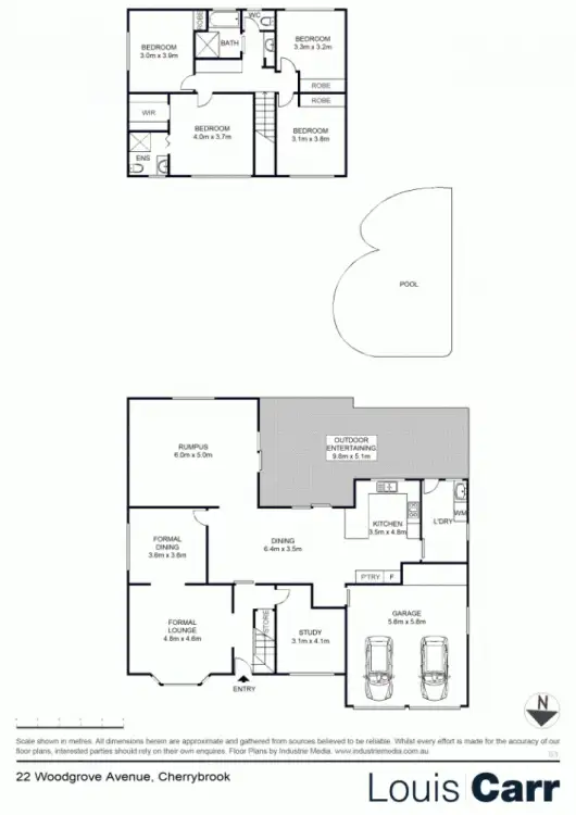 Floorplan of Homely house listing, 22 Woodgrove Avenue, Cherrybrook NSW 2126
