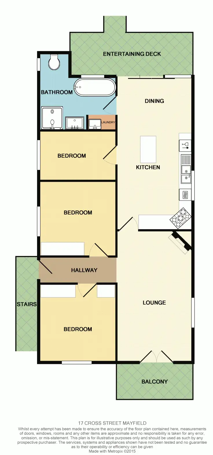 Floorplan of Homely house listing, 17 Cross Street, Mayfield NSW 2304