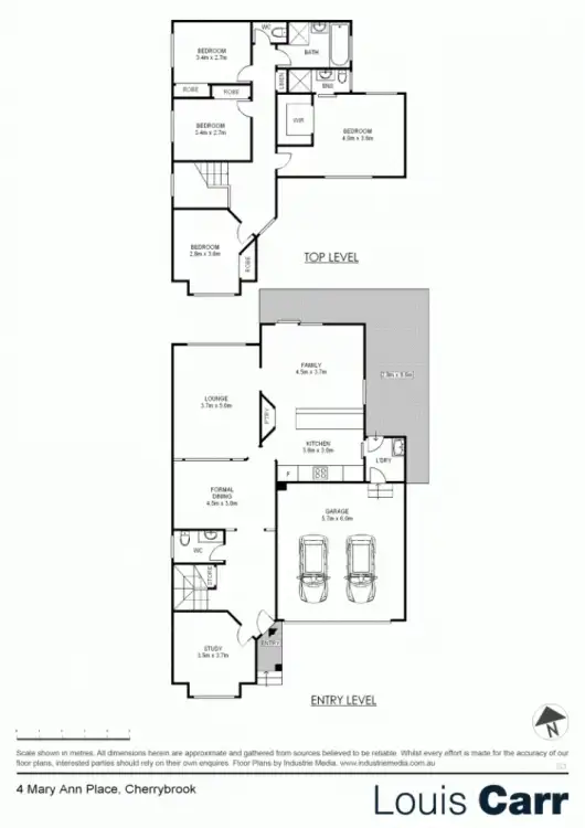 Floorplan of Homely house listing, 4 Mary Ann Pl, Cherrybrook NSW 2126