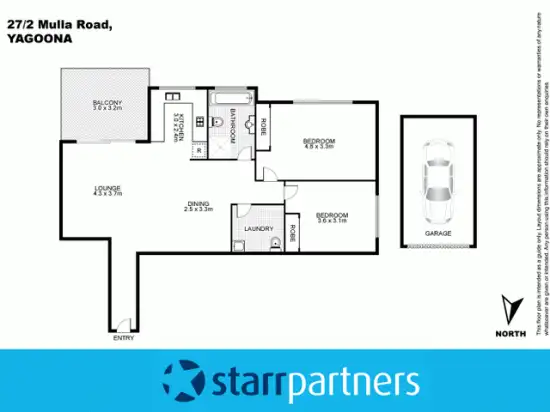 Floorplan of Homely unit listing, 27/2-10 Mulla Road, Yagoona NSW 2199