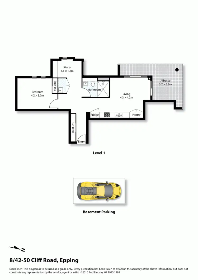 Floorplan of Homely apartment listing, 42-50 Cliff Road, Epping NSW 2121